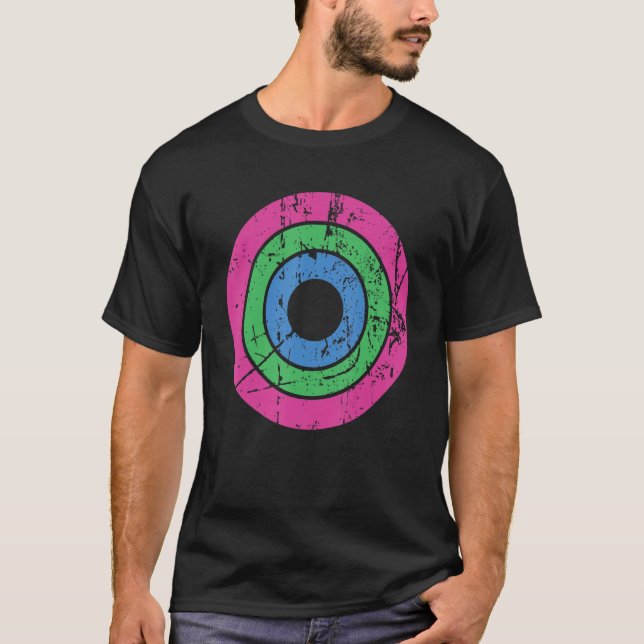 Camiseta Lgbtq Polisexual Primo Círculo Lgbtqia+ Poli (Frente)