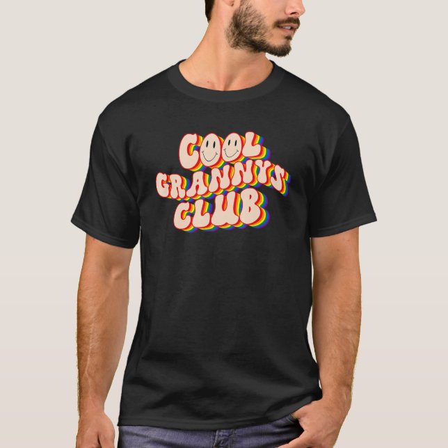 Camiseta LGBTQ Pride do legal Grannys Club Orgulho gay Rain (Frente)