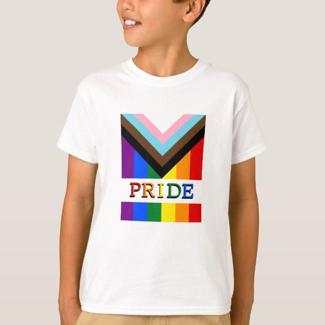 Camiseta LGBTQ & Pride - Kids de Sinalizador de Progresso d (Frente)