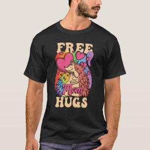 Camiseta LGBTQ Pride Mês Mãe LGBT Livre Abraços Mãe