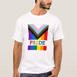 Camiseta LGBTQ & Pride - Moda do Indicador de Progresso do