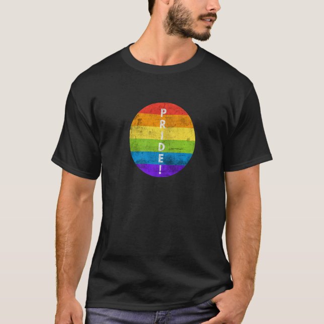 Camiseta LGBTQ Pride Rainbow Equality Awareness Month Lesbi (Frente)