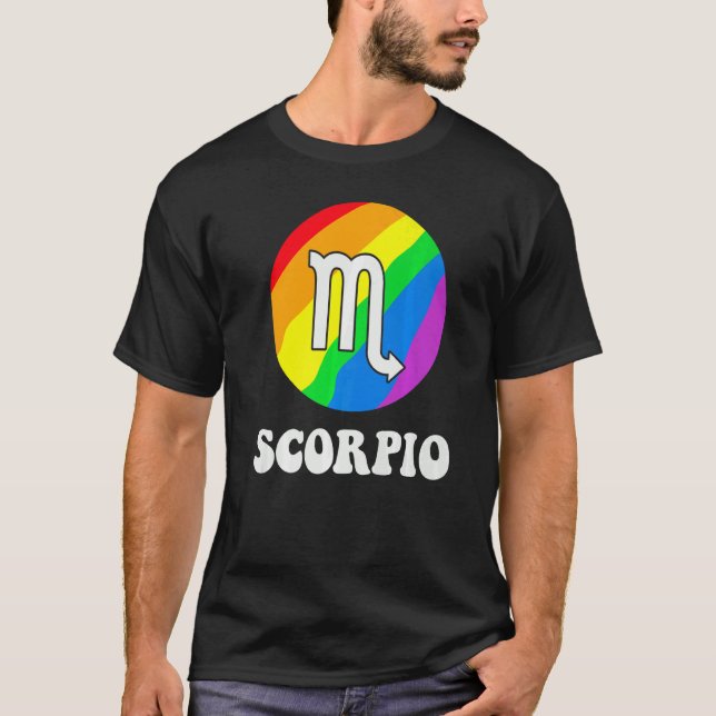 Camiseta Lgbtq Pride Sunshine Scorpio Rainbow Graphic Parad (Frente)