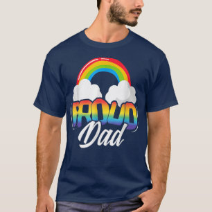Camiseta LGBTQ Proud Dad Gay Pride LGBT Ally Rainbow Father