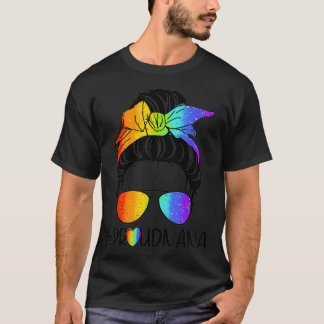 Camiseta LGBTQ Proud Nana Tshirt Women Celebrate Pride Day