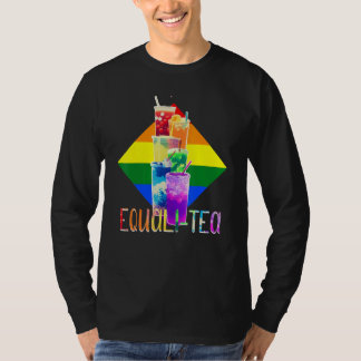 Camiseta LGBTQ Rainbow Pride Boba Tea Equali-Tea