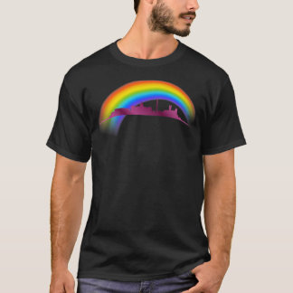 Camiseta LGBTQ Rainbow Pride Washington DC Skyline Premium