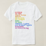Camiseta LGBTQ Rights Science é real Love is Love<br><div class="desc">Roupa LGBTQ e Designs ativistas LGBTQ de PolitiClothes.com Procurar Designs sobre Direitos Iguais, Orgulho de Progresso e Presentes de Ativismo LGBTQ , incluindo T-shirts de Ativismo LGBTQ , Adesivos de Ativista LGBTQ , Botões de Ativismo LGBTQ , Sinais de Ativismo LGBTQ , Ativismo LGBTQ Hoodies, placas de ativismo LGBTQ ,...</div>