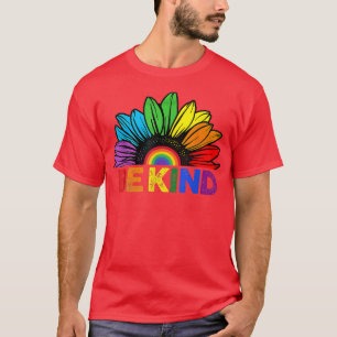Camiseta LGBTQ Ser Orgulho gay LGBT Ally Sunflower Retro