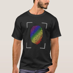 Camiseta LGBTQ Sinalizador Arco-Íris Impressão digital Or