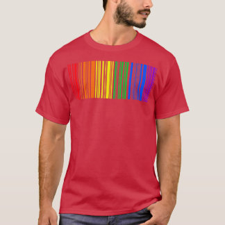 Camiseta LGBTQ Sinalizador Arco-Íris Orgulho gay Mês Código