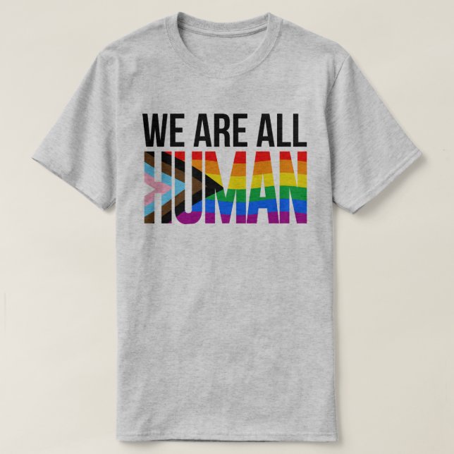 Camiseta LGBTQ Somos Todos Humanos (Frente do Design)