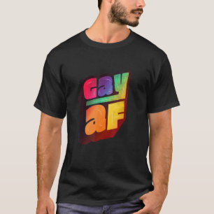 Camiseta Lgbtq+ Suporte Gay Af Halftone Edition