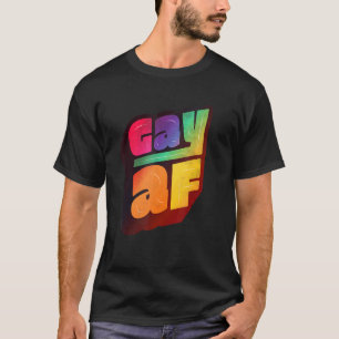 Camiseta Lgbtq+ Suporte Gay Af Halftone Edition