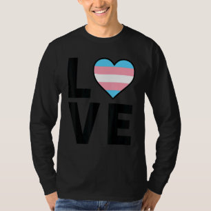 Camiseta Lgbtq Transgender Flag Heart Lgbtqia+ Love Transg