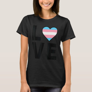 Camiseta Lgbtq Transgender Flag Heart Lgbtqia+ Love Transg
