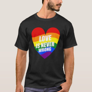 Camiseta Lgbtq Transgender Pride Parade Love Nunca Está Err