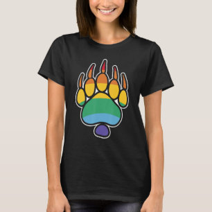 Camiseta LGBTQ Urso Lésbico Gay do Orgulho Arco-Íris