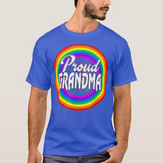 Camiseta LGBTQ Vovó Orgulho gay LGBT Ally Rainbow Mo