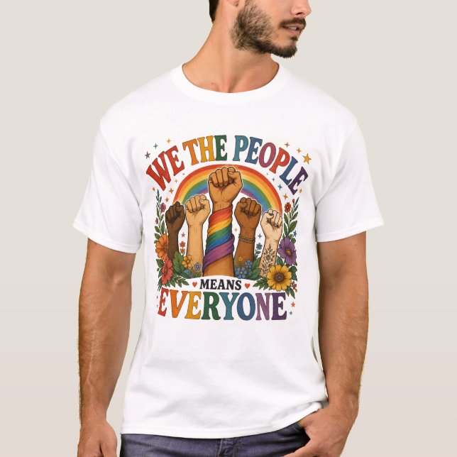 Camiseta LGBTQ We The People (Frente)