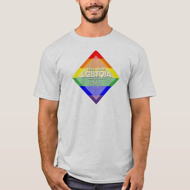 Camiseta LGBTQIA Ally Tee (masculino) (Frente)