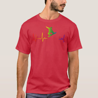 Camiseta LGBTQIA de pulsação LGBTQ de Snowboard para Snowbo