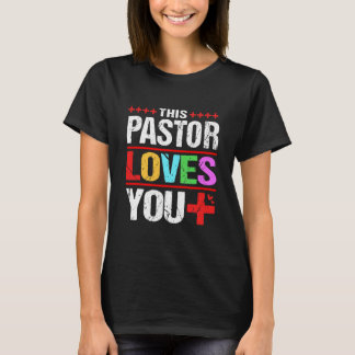 Camiseta Lgbtqia Lgbt Ally Este Pastor Ama