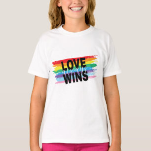 Camiseta LGBTQIA Love Sempre ganha Orgulho Arco-Íris Legal