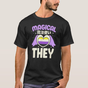 Camiseta LGBTQIA Magical T Não Binário