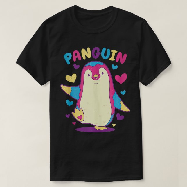 Camiseta LGTB Panseual Penguin Funny Pun LGBTQ Gay Pride Mo (Frente do Design)