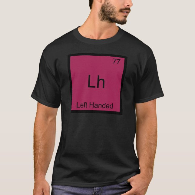 Camiseta Lh - Símbolo Químico do Elemento Divertido para Ca (Frente)
