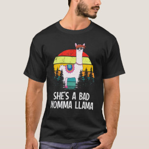 Camiseta Lhama Alpaca Ela É Uma Lhama Mamãe Ruim
