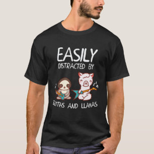 Camiseta Lhama Alpaca Guitarrista Engraçado Facilmente Dist