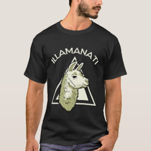 Camiseta Lhama Alpaca Illaminat Illuminati  Lama Rama  Idei