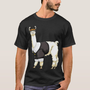 Camiseta Lhama Alpaca Peregrino Tropical Verão
