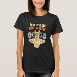 Camiseta Lhama Alpaca Sem Dor Não Há Ganho