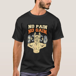 Camiseta Lhama Alpaca Sem Dor Sem Ganho