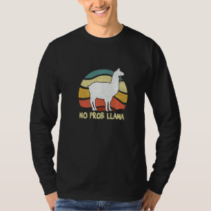 Camiseta Lhama Alpaca Sem Problema Lhamas Crianças Meninas