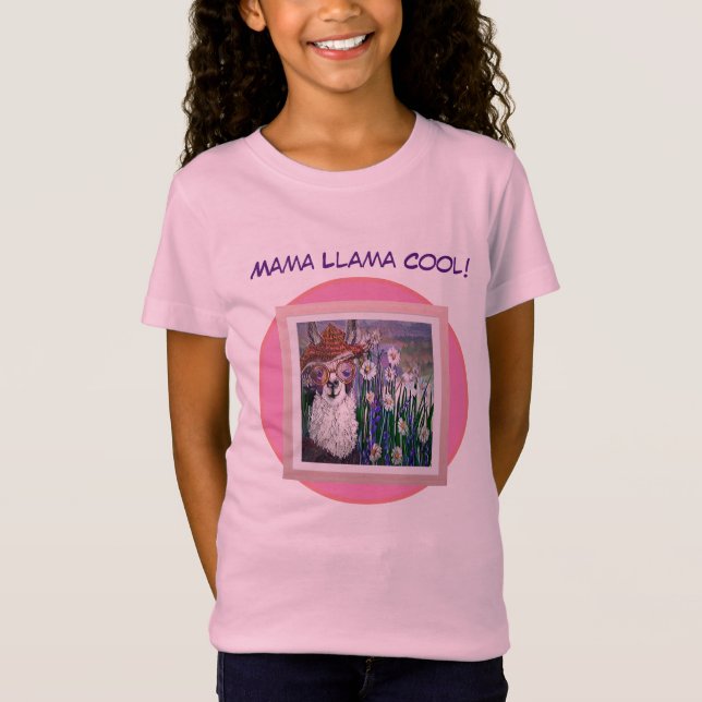 Camiseta Lhama Alpaca Vestida para Brincar! (Frente)