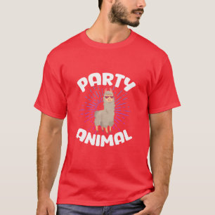 Camiseta Lhama Animal de Festa vintage