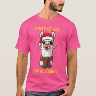 Camiseta Lhama Antes de Mais Nada Sou Um Delight Retro Gami