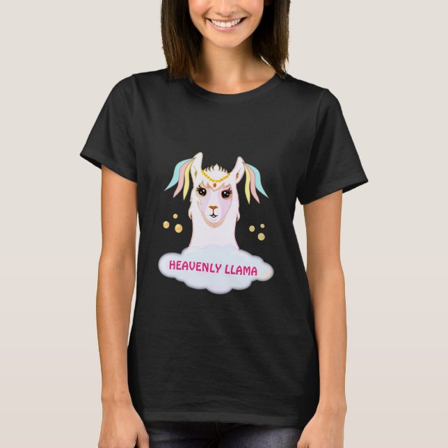 Camiseta Lhama Celestial Fofa (Frente)