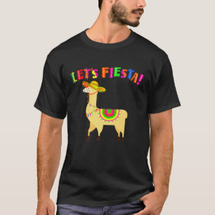 Camiseta Lhama Cinco de Mayo Roupa de Alpaca Festa Mexican