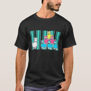 Camiseta Lhama Coloridas Presente de Dia dos Namorados lind