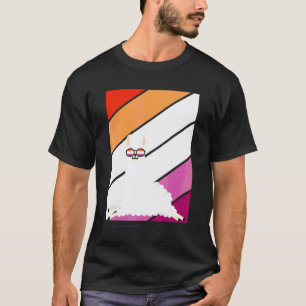 Camiseta Lhama Com Orgulho Bandeira Lésbica Aliada Orgulhos