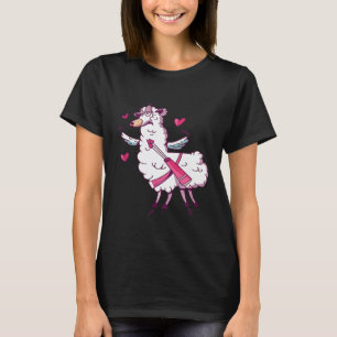 Camiseta Lhama de Arquearia de Alpaca do Dia de São Valenti