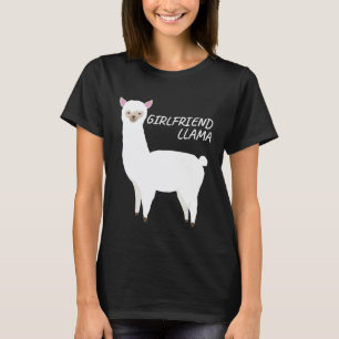 Camiseta Lhama de Família Correspondente Lhama Namorada par