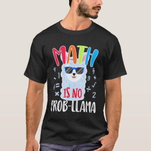 Camiseta Lhama de Matemática Escolar A Matemática Não é Pro
