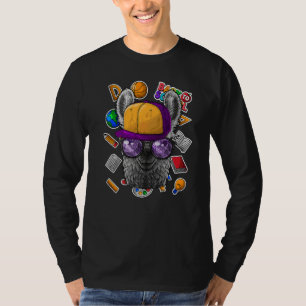 Camiseta Lhama De Volta à Escola Primeiro Dia De Aula Anima