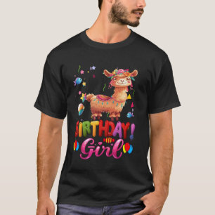 Camiseta Lhama Engraçado Aniversário Princesa Menina É Meu